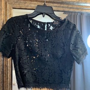 Black lace shirt